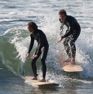 Mikebaird - Two Surfing Teens