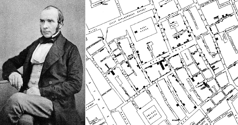 John Snow; Snow-cholera-map
