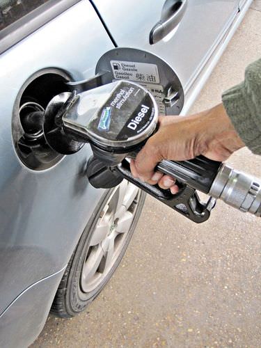 Fueling a car using gas