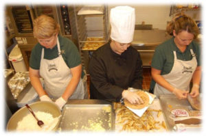Chef Brenda with foodservice staff
