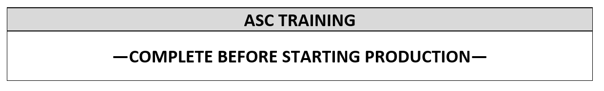 the top heading portion of the training form in the packet