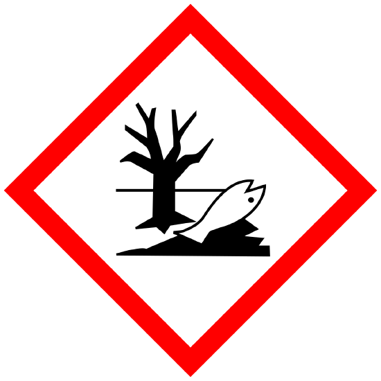 is a sign containing the symbol for environmental hazard