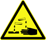 corrosive Materials Sign