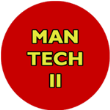 círculo rojo con letras hombre tech 2