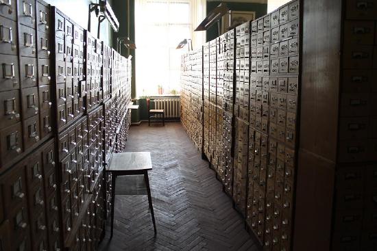 Card catalogue at Vavilov Institute of Plant Industry.