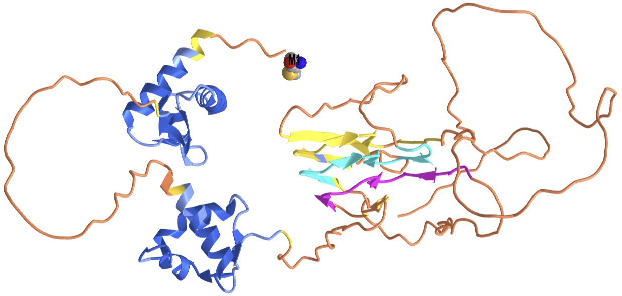 AlphaFold-predicted model of human Z-DNA-Binding Protein 1 (ZBP1)- (Q9H171.png