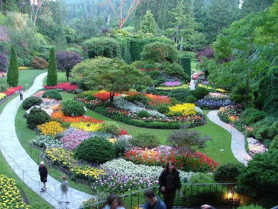Sunken Gardens, Butchart Gardens, Victoria, British Columbia.