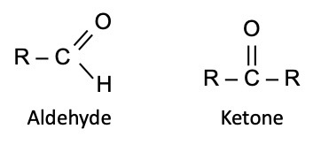 the molecular structure of a carbonyl group